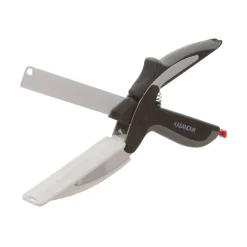 Coltello forbice 2 in 1 in acciaio, da 24,5x7 cm