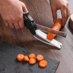 Coltello forbice 2 in 1 in acciaio, da 24,5x7 cm