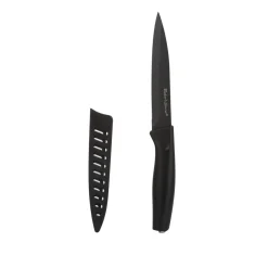 Coltello spelucchino con coprilama 13 cm in acciaio inox Baker's Secret