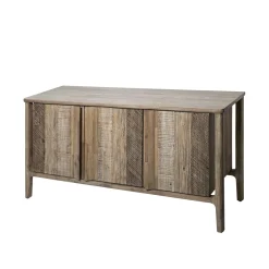 Comodino 3 ante in legno 160x80,50x46 cm