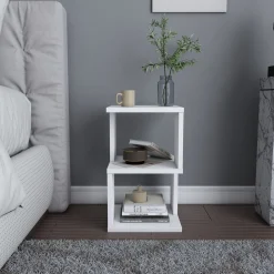 Comodino bianco 30x30x50 cm Carter