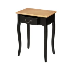 Comodino nero con cassetto Chrysa