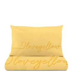 Completo letto 1 piazza e mezza I love yellow Quotes