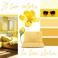 Completo letto 1 piazza e mezza I love yellow Quotes
