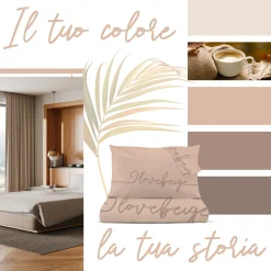 Completo letto 1 piazza e mezza I love beige Quotes