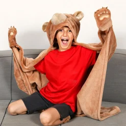 Coperta orso 100x130 cm marrone