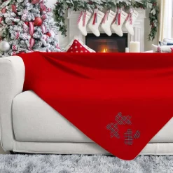 Coperta plaid 130x160 cm in pile cuori