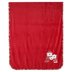 Coperta 130x160 cm con ricamo orsi in pile