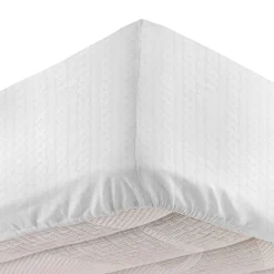 Coprimaterasso 1 piazza e mezza con tessuto jacquard ondulato