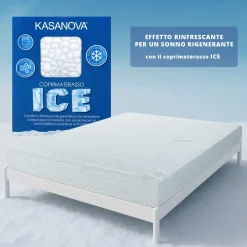 Coprimaterasso matrimoniale effetto rinfrescante Ice