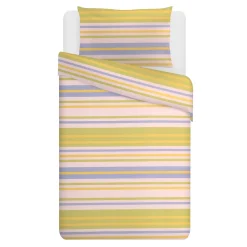 Copripiumino singolo righe verdi azzurre