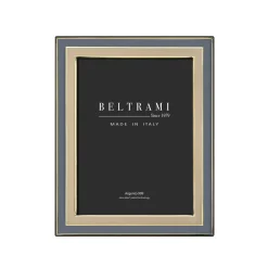 Cornice cipria, polvere e oro foto 15x20 cm Beltrami con argento Miro Silver