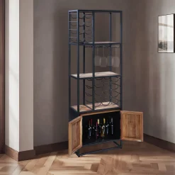 Credenza portabottiglie 60x180x30 cm
