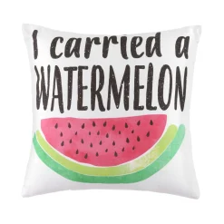 Cuscino arredo Watermelon in poliestere e cotone, da 40x40 cm