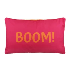 Cuscino da esterno 30x50 cm arancione scritta double face