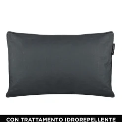 Cuscino divano antracite 30x50 cm idrorepellente