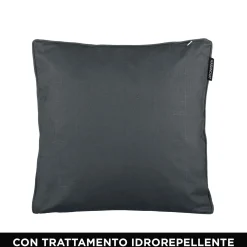 Cuscino divano antracite 40x40 cm idrorepellente