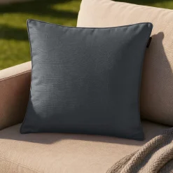 Cuscino divano antracite 40x40 cm idrorepellente