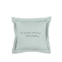 Cuscino divano 30x30 cm scritta verde