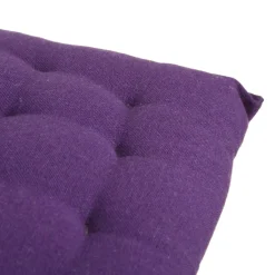 Cuscino sedia 40x40 cm in cotone trapuntato viola
