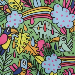 Cuscino sedia 40x40 cm pappagalli B.Simo