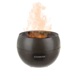 Diffusore aroma elettrico nero effetto fiamma