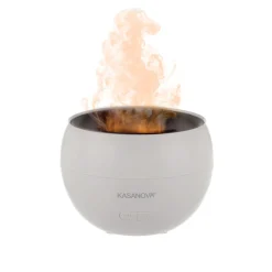 Diffusore aroma elettrico bianco effetto fiamma