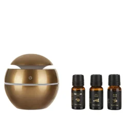 Diffusore elettrico sfera 130 ml con 3 oli essenziali