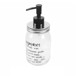 Dispenser scritta sapone 410 ml vetro Victionary