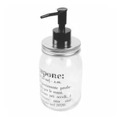 Dispenser scritta sapone 410 ml vetro Victionary