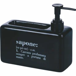 Dispenser scritta sapone 840 ml nero Victionary