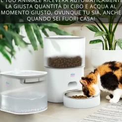 Distributore automatico cibo e acqua cani e gatti Easy Pet