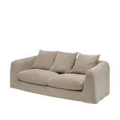 Divano 3 posti grigio Emile