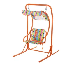 Dondolo bambini arancione decori mare