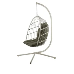 Dondolo pieghevole struttura argilla con cuscino