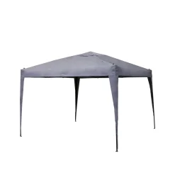 Gazebo da giardino pieghevole 300x300x260 cm Quick up grigio