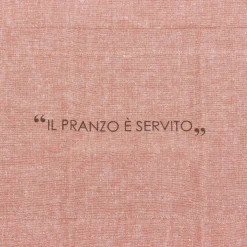 Grembiule cucina ruggine con scritta in misto cotone