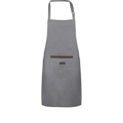 Grembiule cucina 85x60 cm grigio in cotone