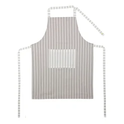 Grembiule da cucina cotone tinto filo righe chiare