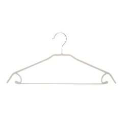 Gruccia tortora soft touch in metallo e pvc, da 44x22 cm