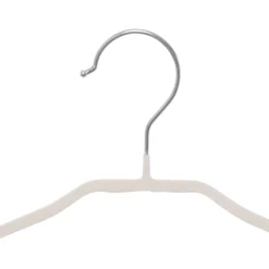 Gruccia tortora soft touch in metallo e pvc, da 44x22 cm