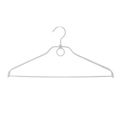 Gruccia tortora soft touch in metallo e pvc, da 44x21 cm