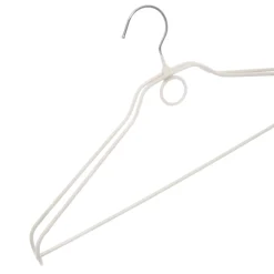 Gruccia tortora soft touch in metallo e pvc, da 44x21 cm