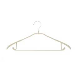 Gruccia tortora soft touch in metallo e pvc, 42x22 cm