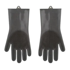 Guanti in silicone con setole