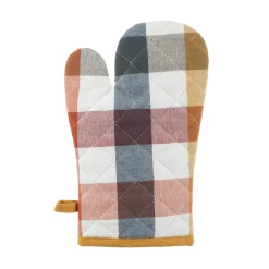 Guanto da forno a quadretti in cotone