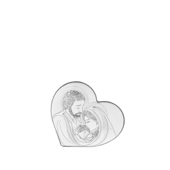 Icona Sacra cuore 10x8,8 cm Beltrami con argento Miro Silver