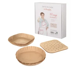 Kit 100 fogli e vassoi carta forno per friggitrice ad aria Fatto in casa da Benedetta