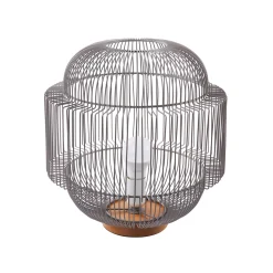 Lampada abat jour grigia - 34,5x35,5x34,5 cm