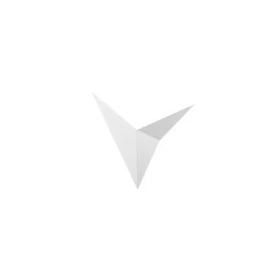 Lampada da parete Bird 34x5x34 cm bianco in metallo